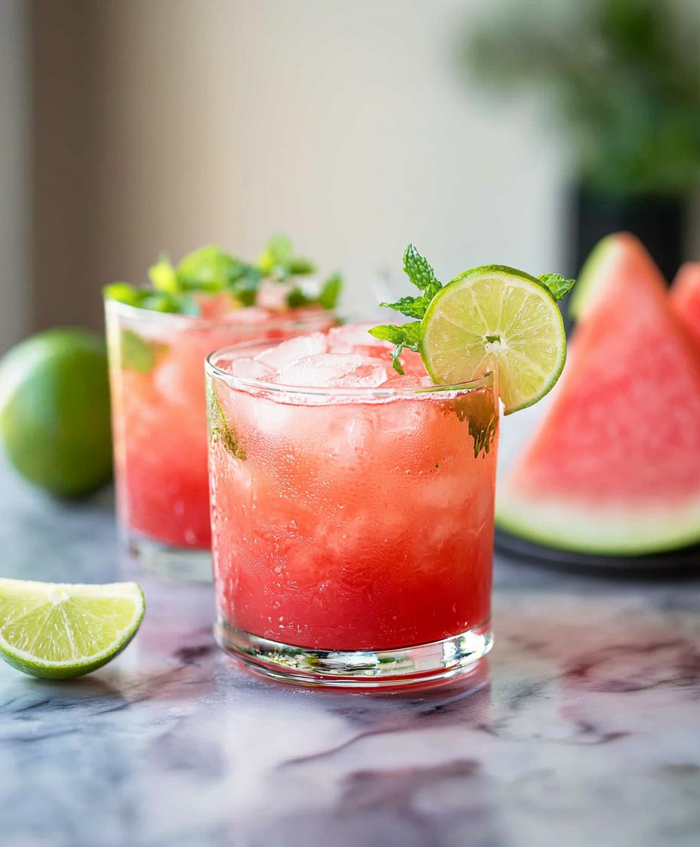 Watermelon Limeade Cocktail