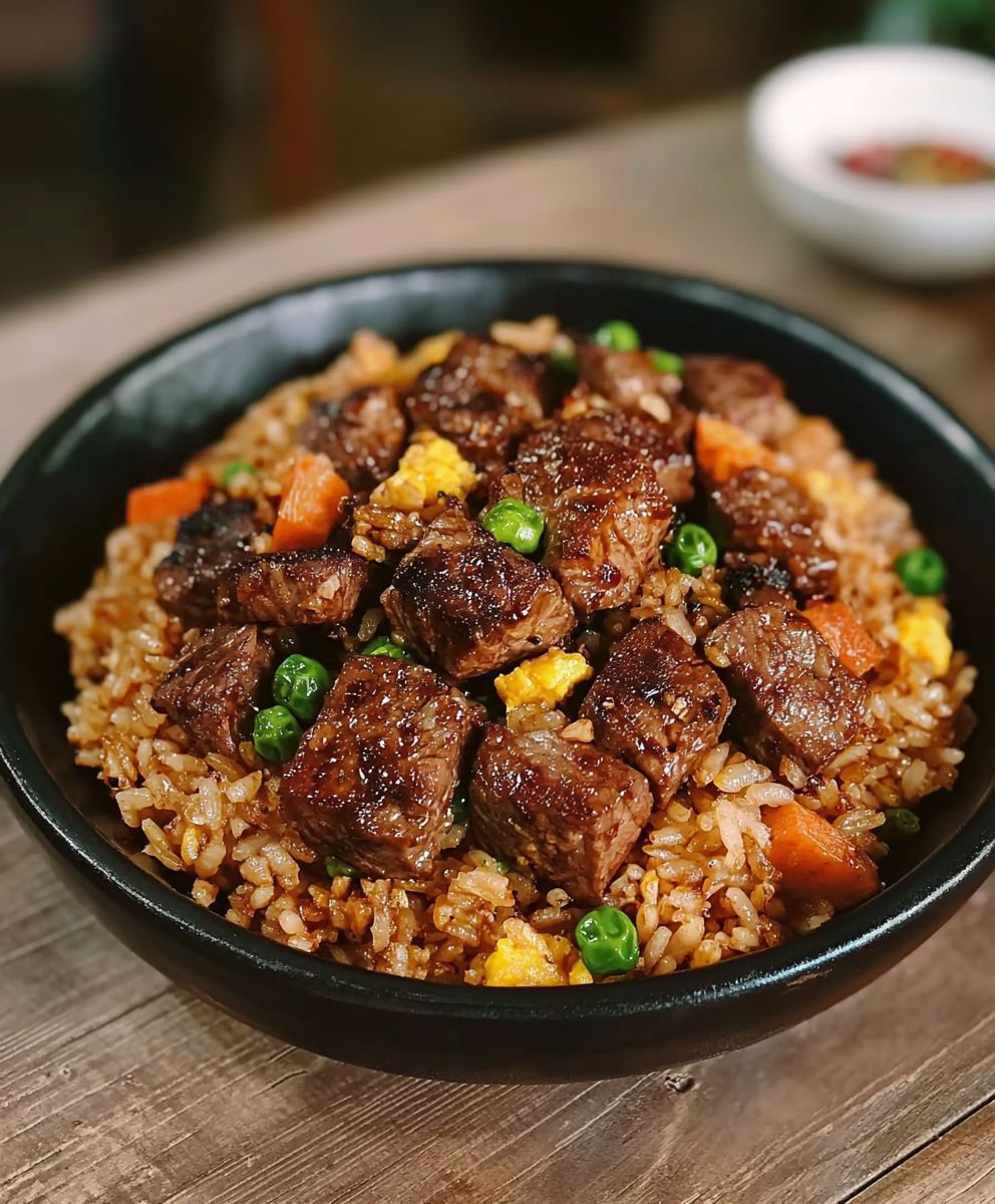 Black Pepper Steak Fried Rice