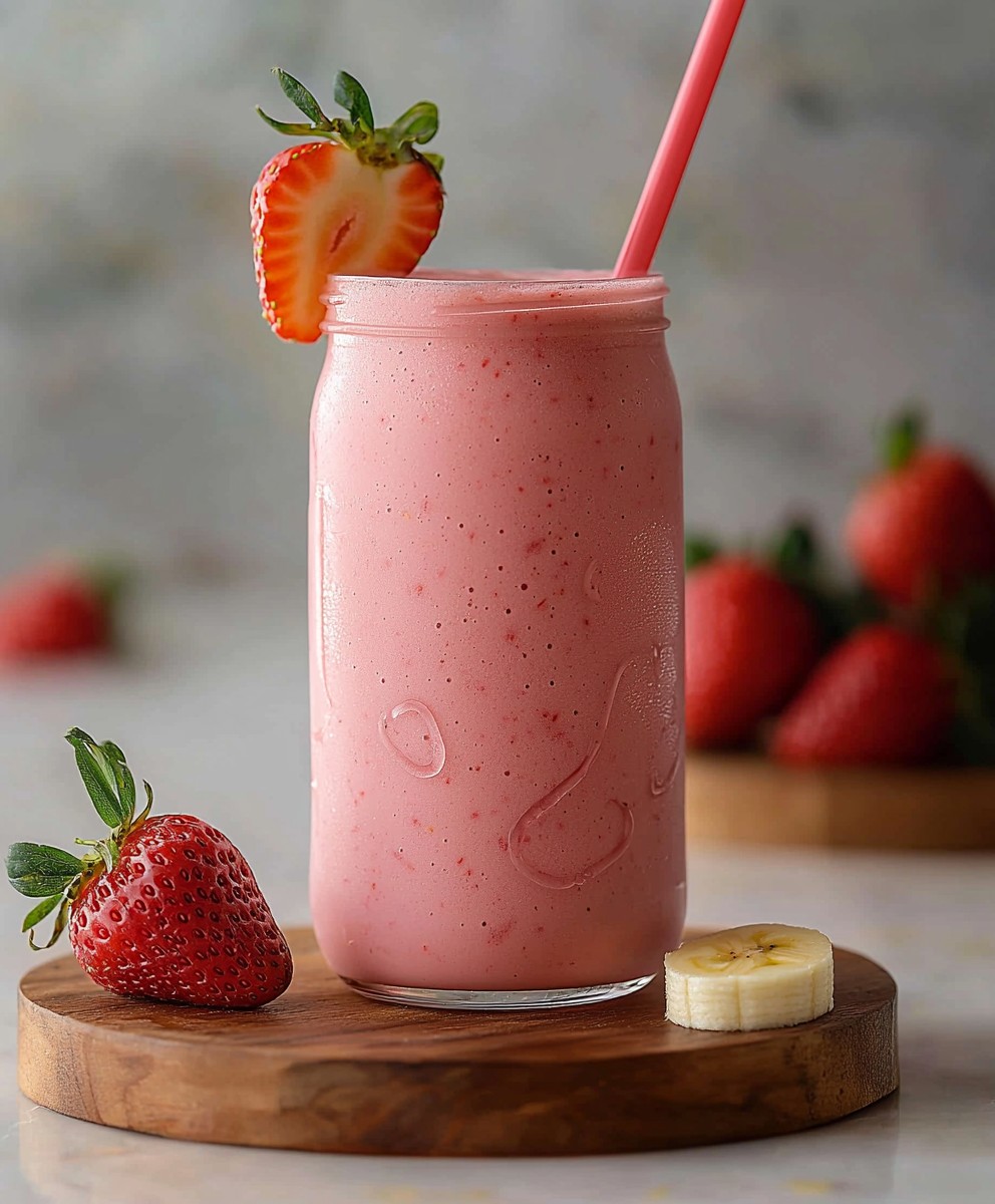 Strawberry banana smoothie