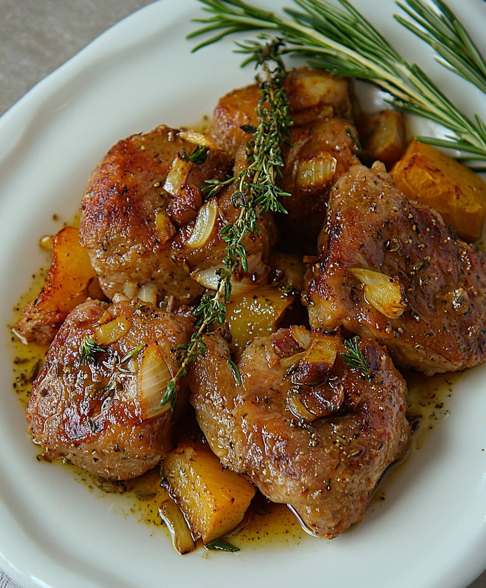 Garlic Rosemary Beef Tips