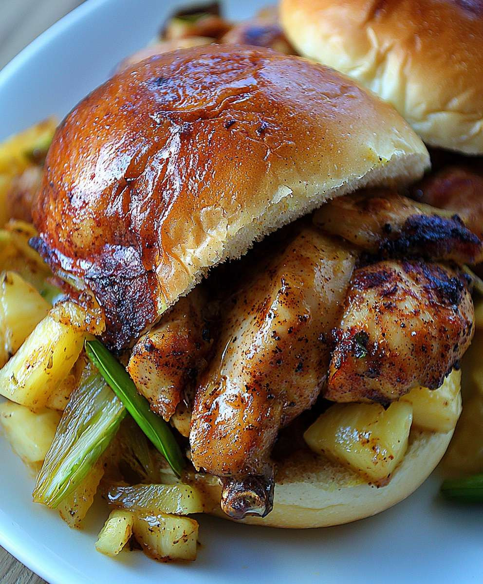 Jerk Chicken Sliders