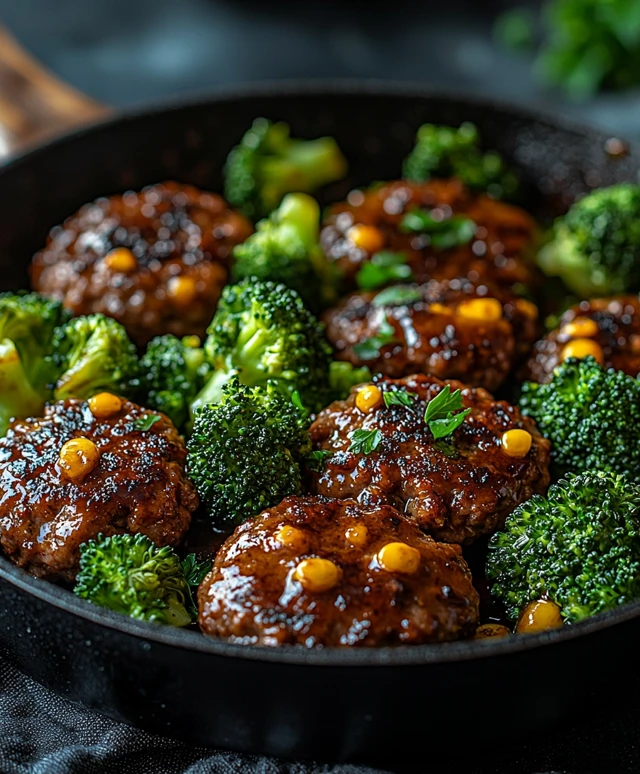 Keto Hamburger Broccoli Skillet
