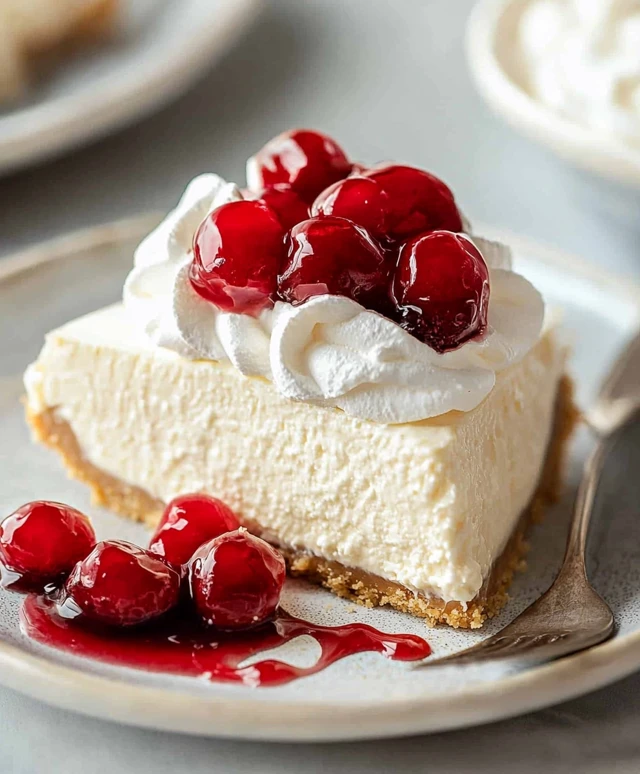 No bake cheesecake dessert