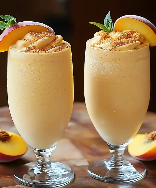 Peach Milkshake Delight