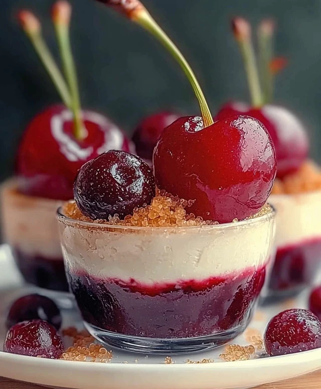 Cherry dessert