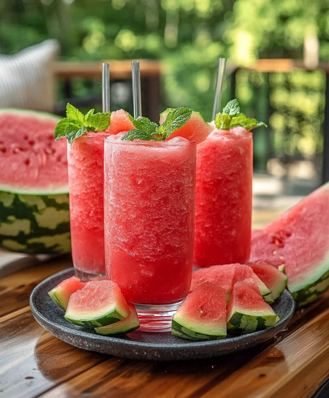 Watermelon Slushie Drink
