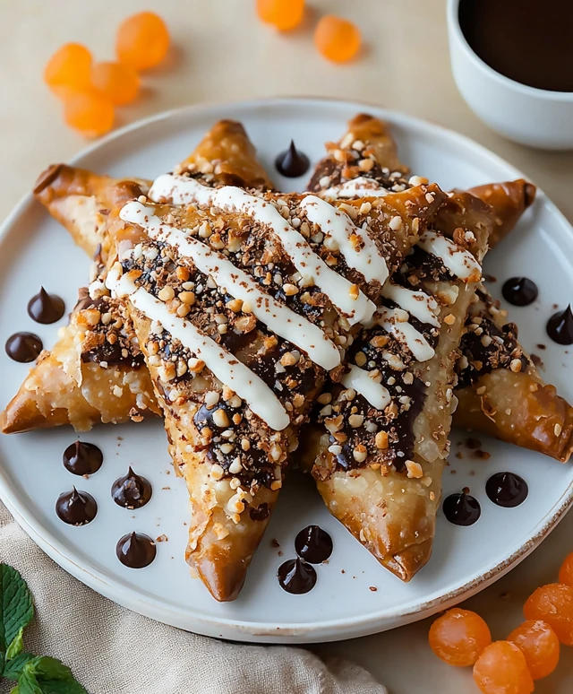 Chocolate Samosas Dessert