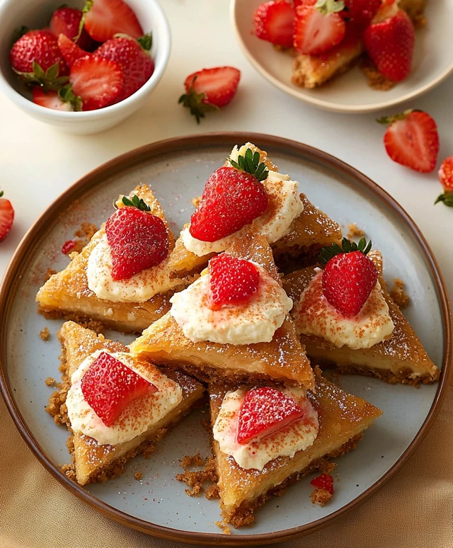 Strawberry Cheesecake Sambosas