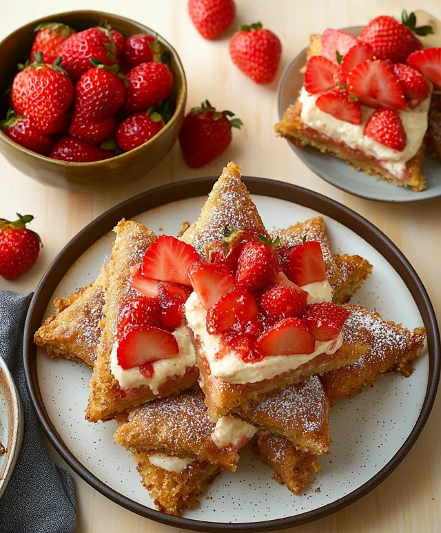 Strawberry Cheesecake Sambosas