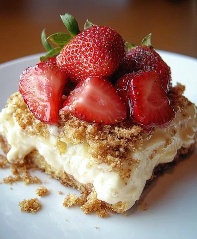 Strawberry Cheesecake Bread Pudding