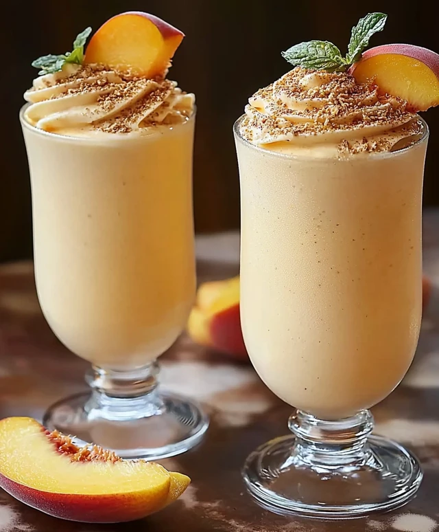 Peach Milkshake Delight