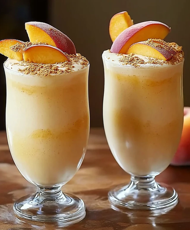 Peach Milkshake Delight