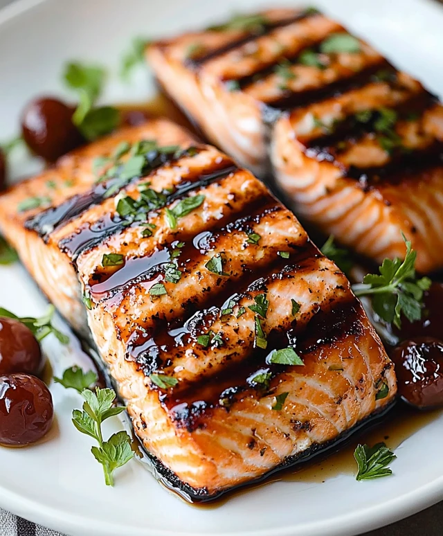 Balsamic Glazed Salmon Dish