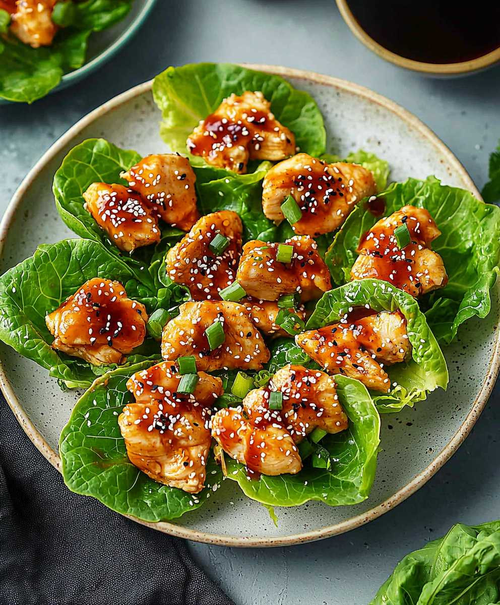 Honey Garlic Chicken Wraps