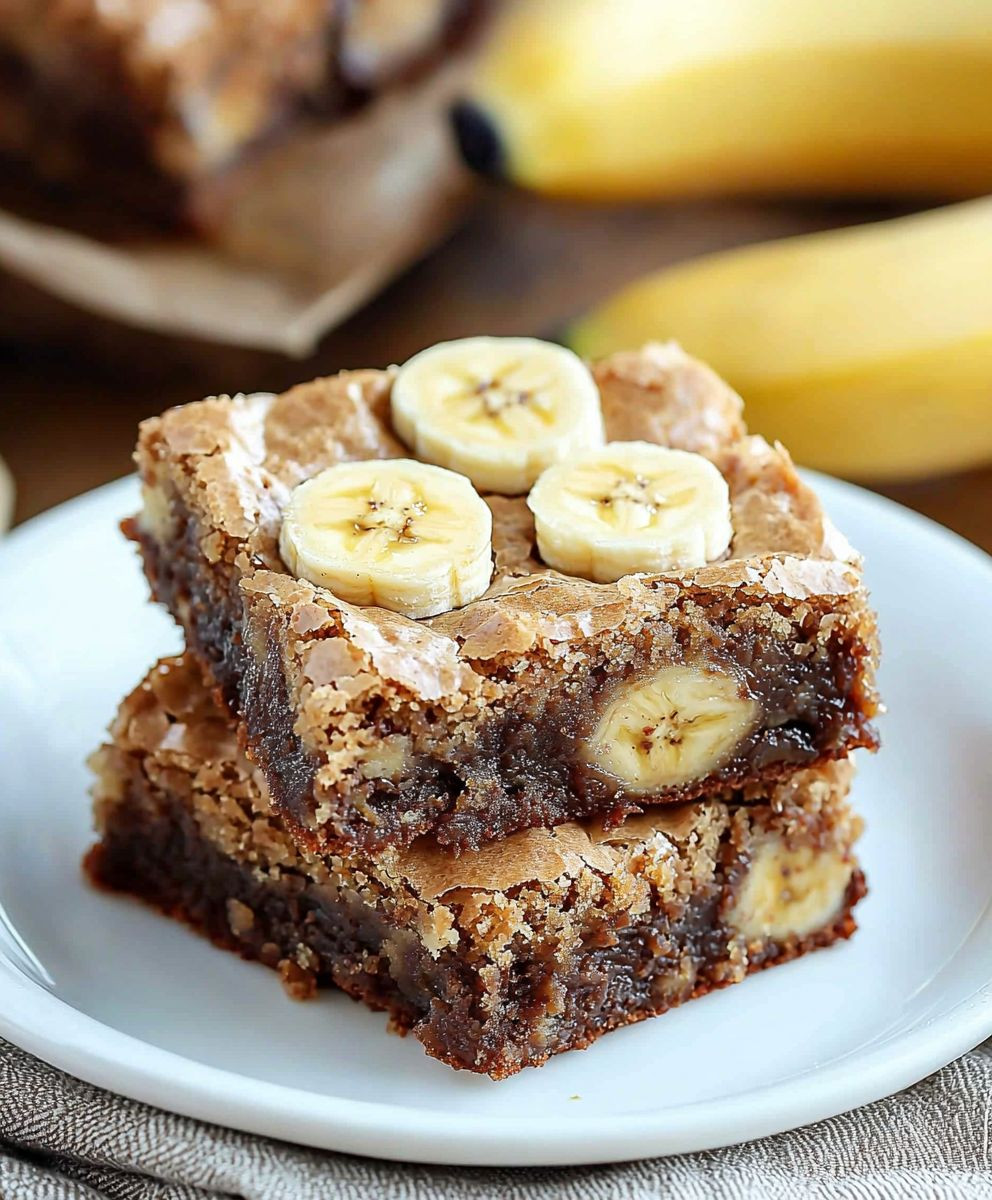 Banana bread brownies