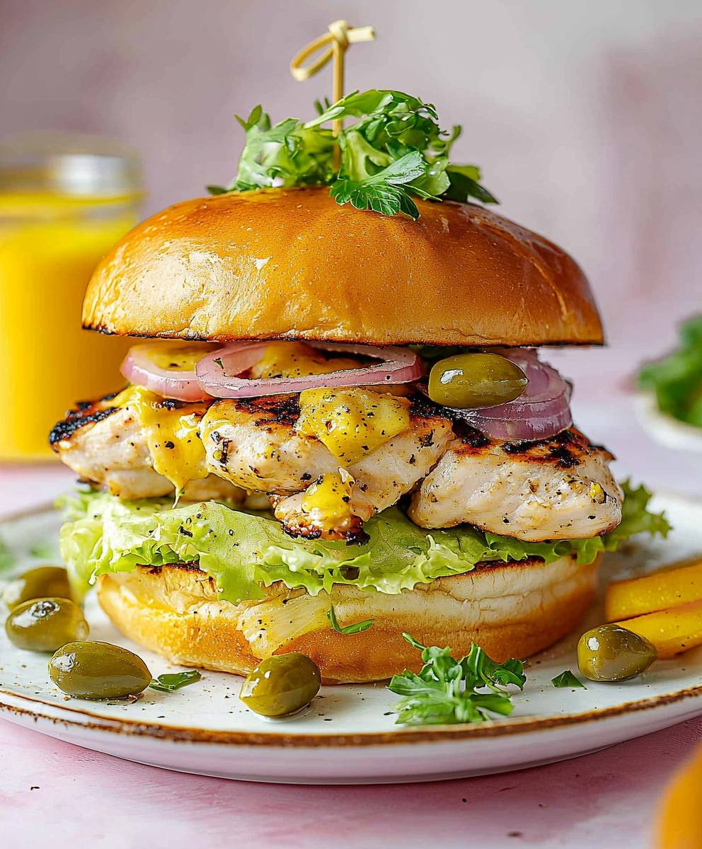 Pepperoncini Grilled Chicken Sandwich