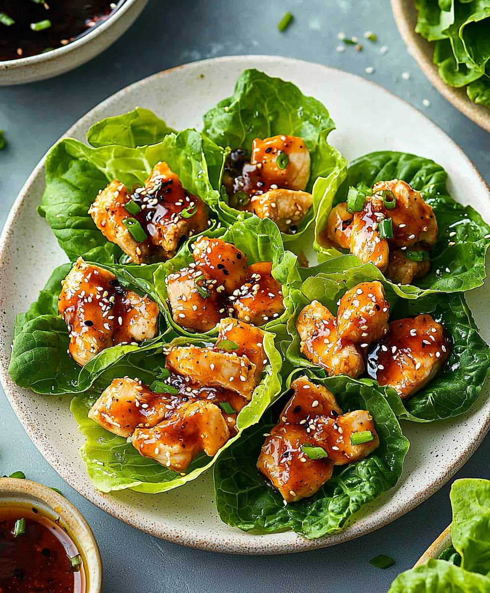Honey Garlic Chicken Wraps