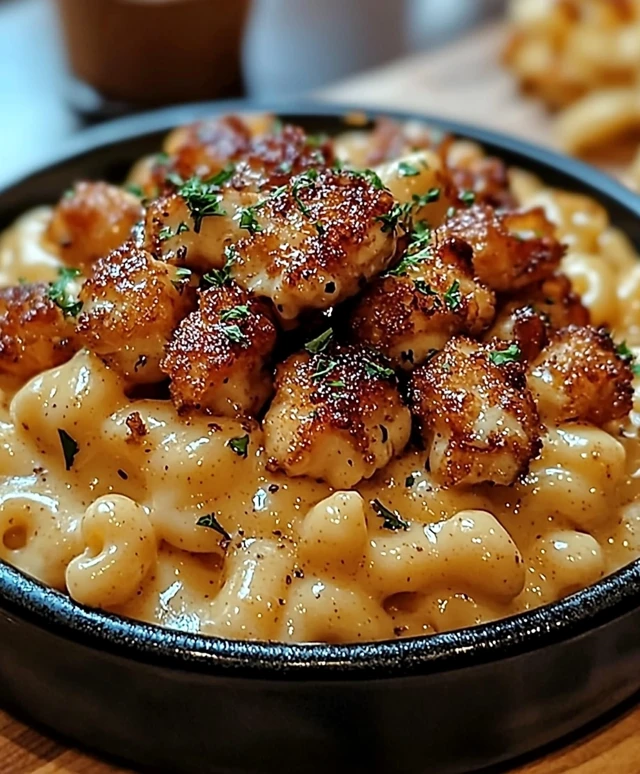 Honey Pepper Chicken Mac and Cheese