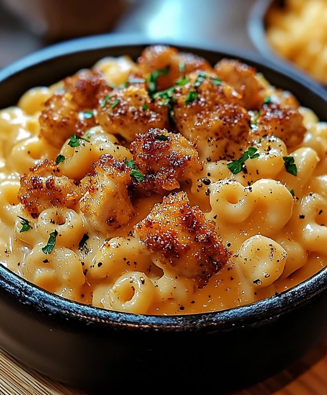 Honey Pepper Chicken Mac and Cheese