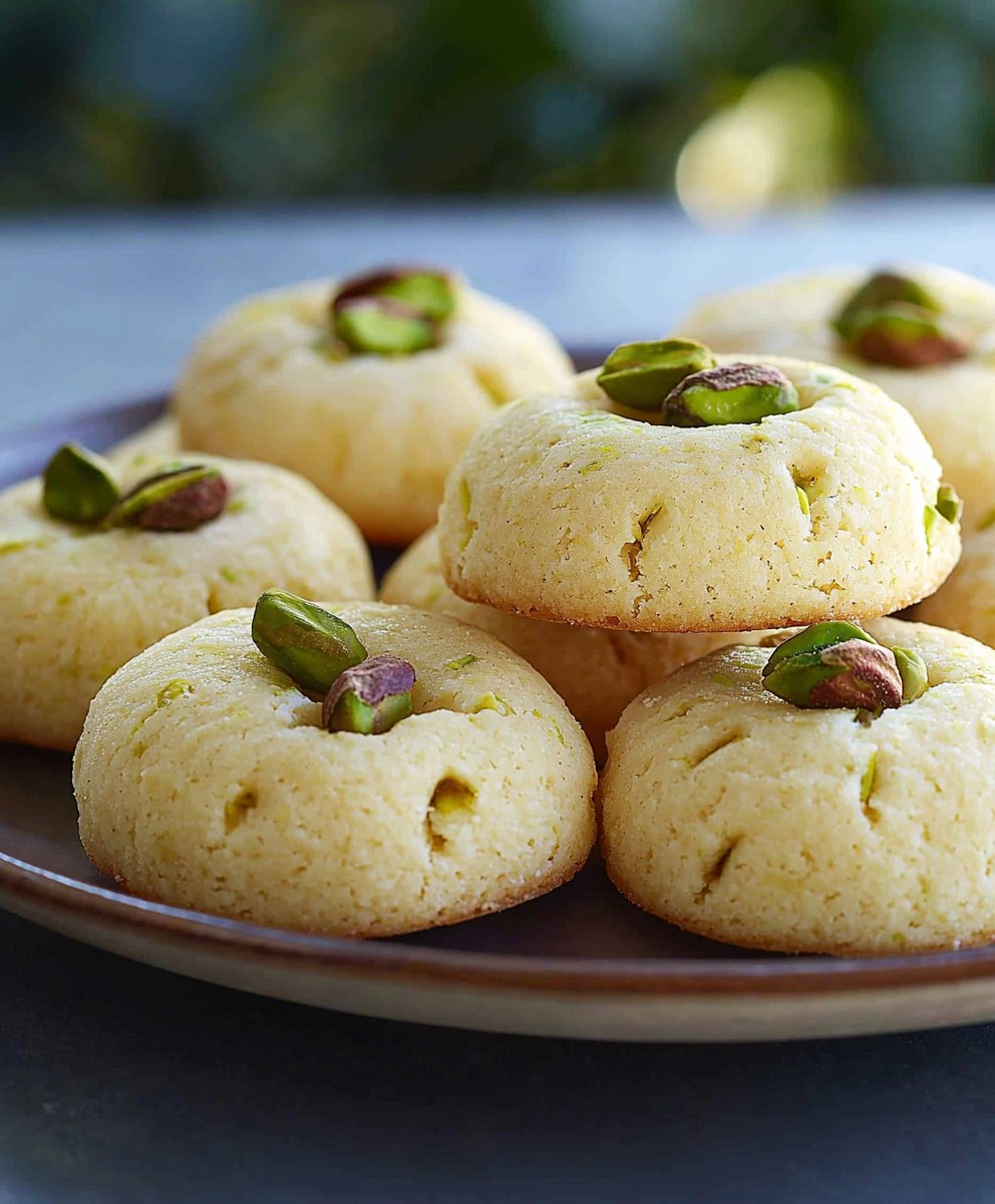 Pistachio Shortbread Cookies