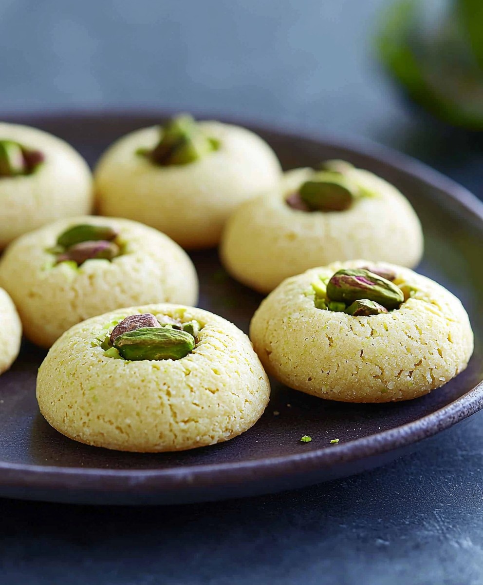 Pistachio Shortbread Cookies