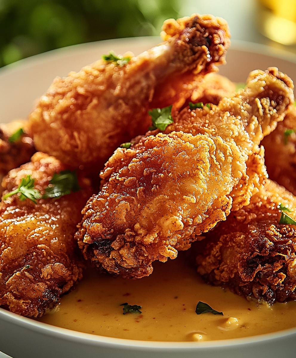 Crispy fried chicken
