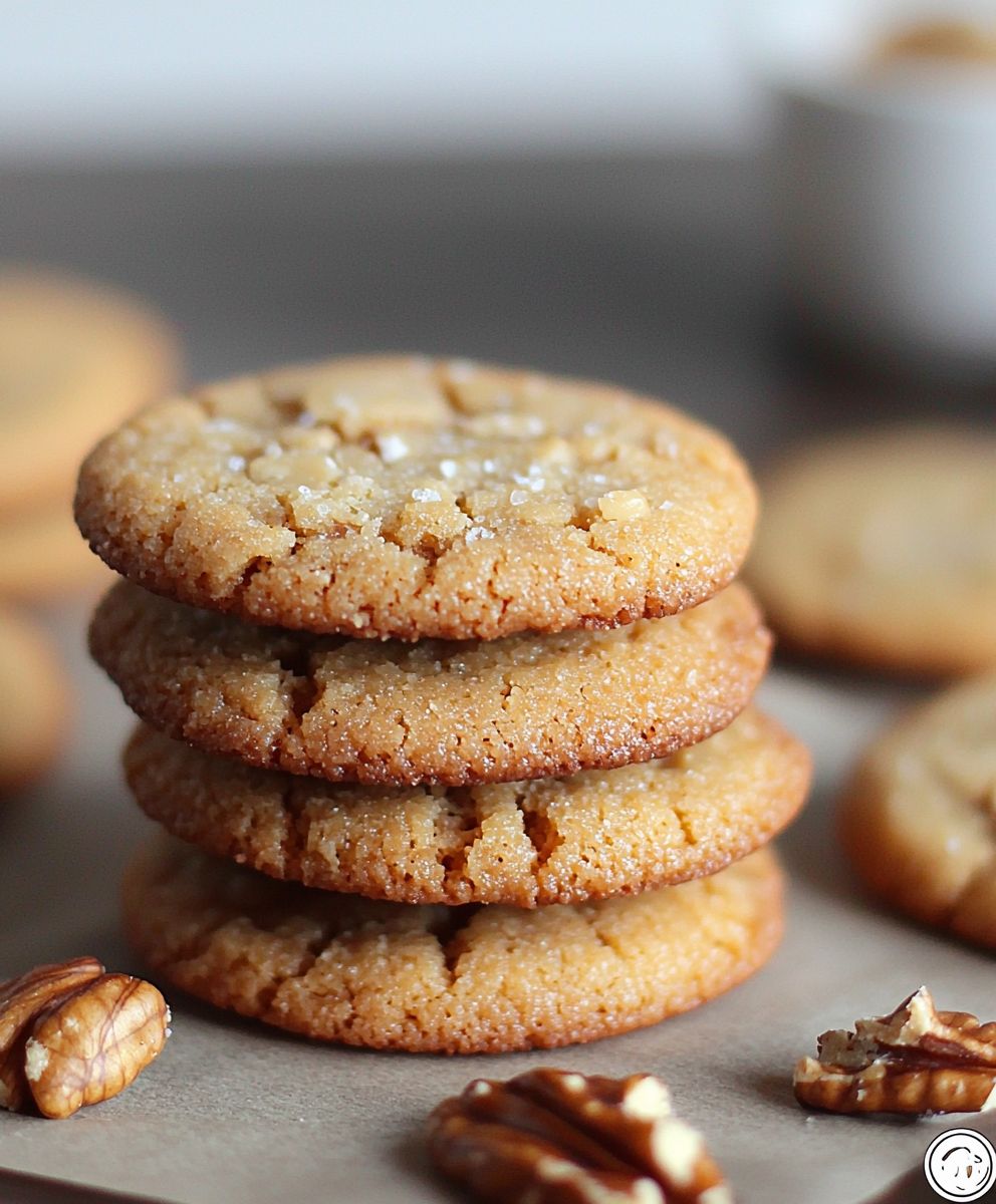 Walnut butter cookies