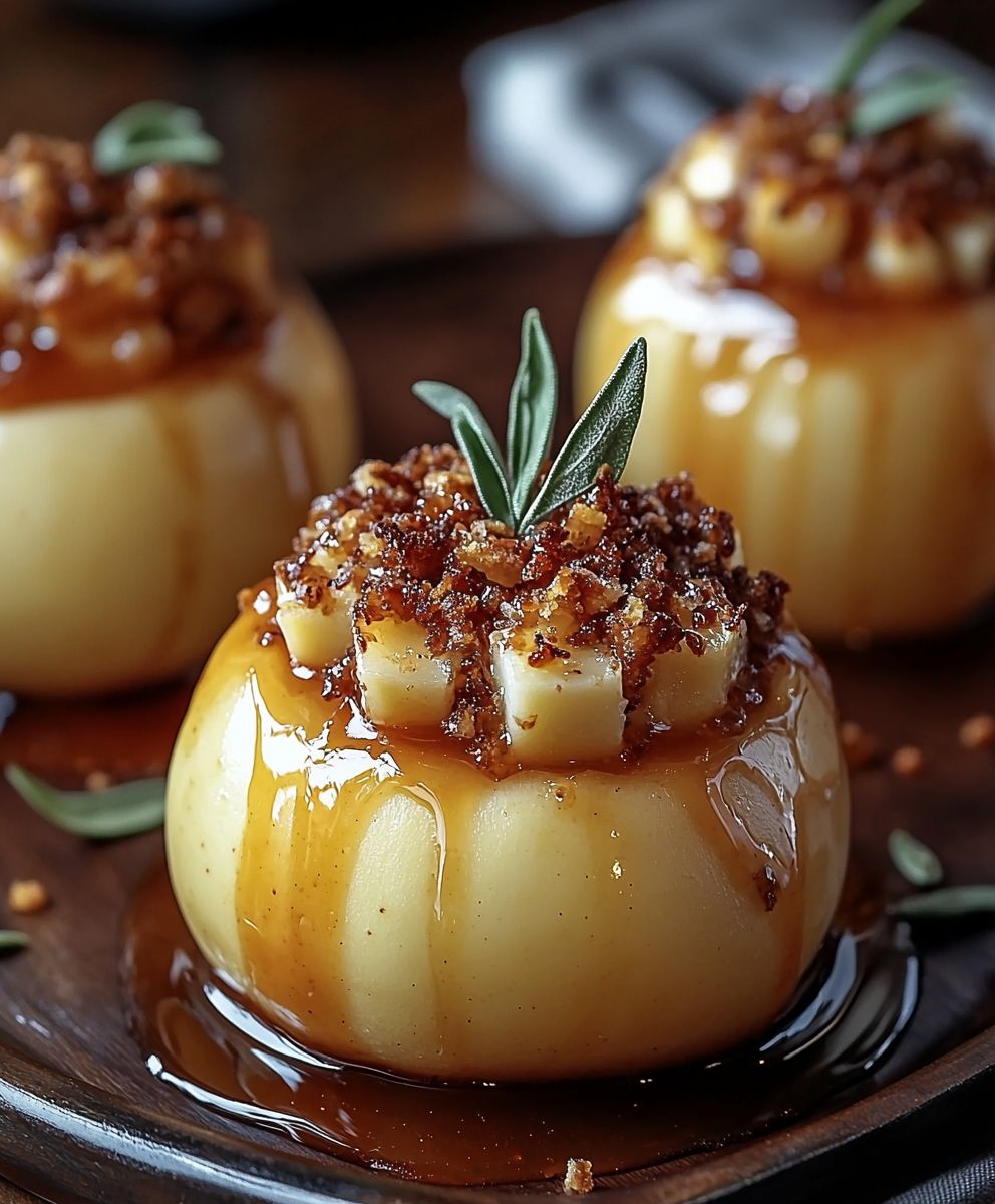 Cheesecake Stuffed Baked Apples