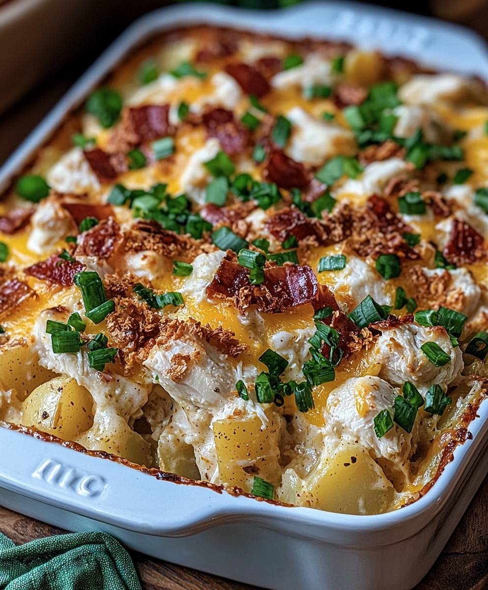 Ranch chicken potato casserole