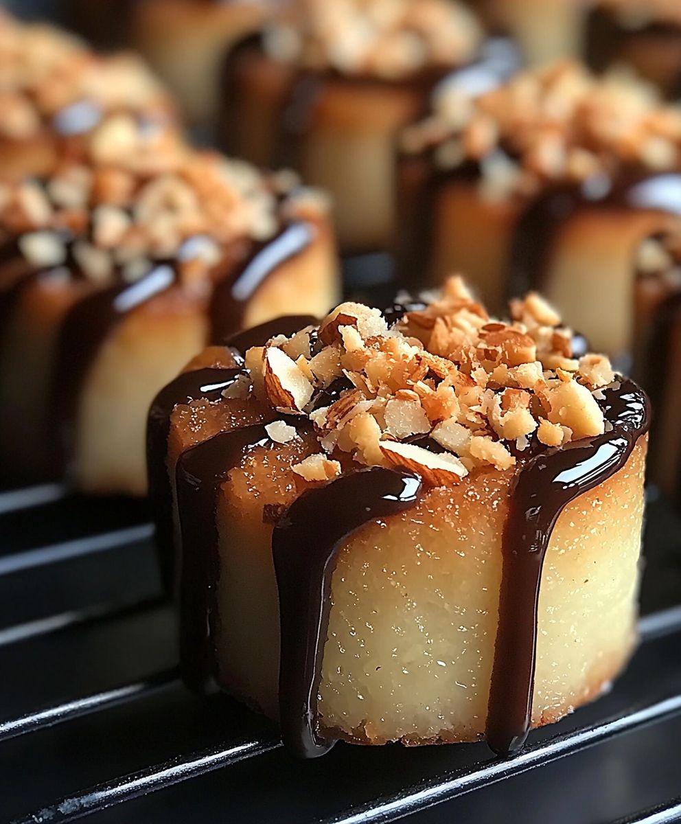 Coconut almond canapes