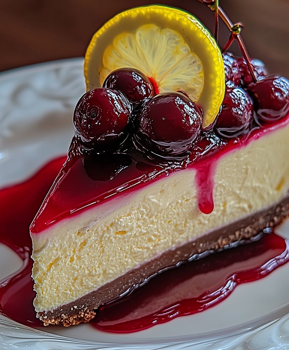 Cherry Lemon Cheesecake