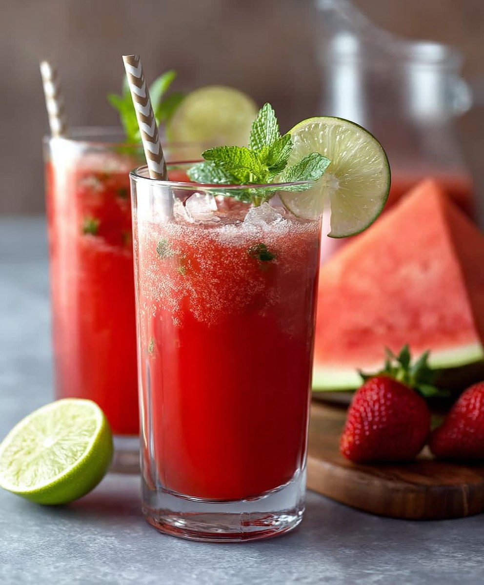 Sugar free watermelon agua fresca