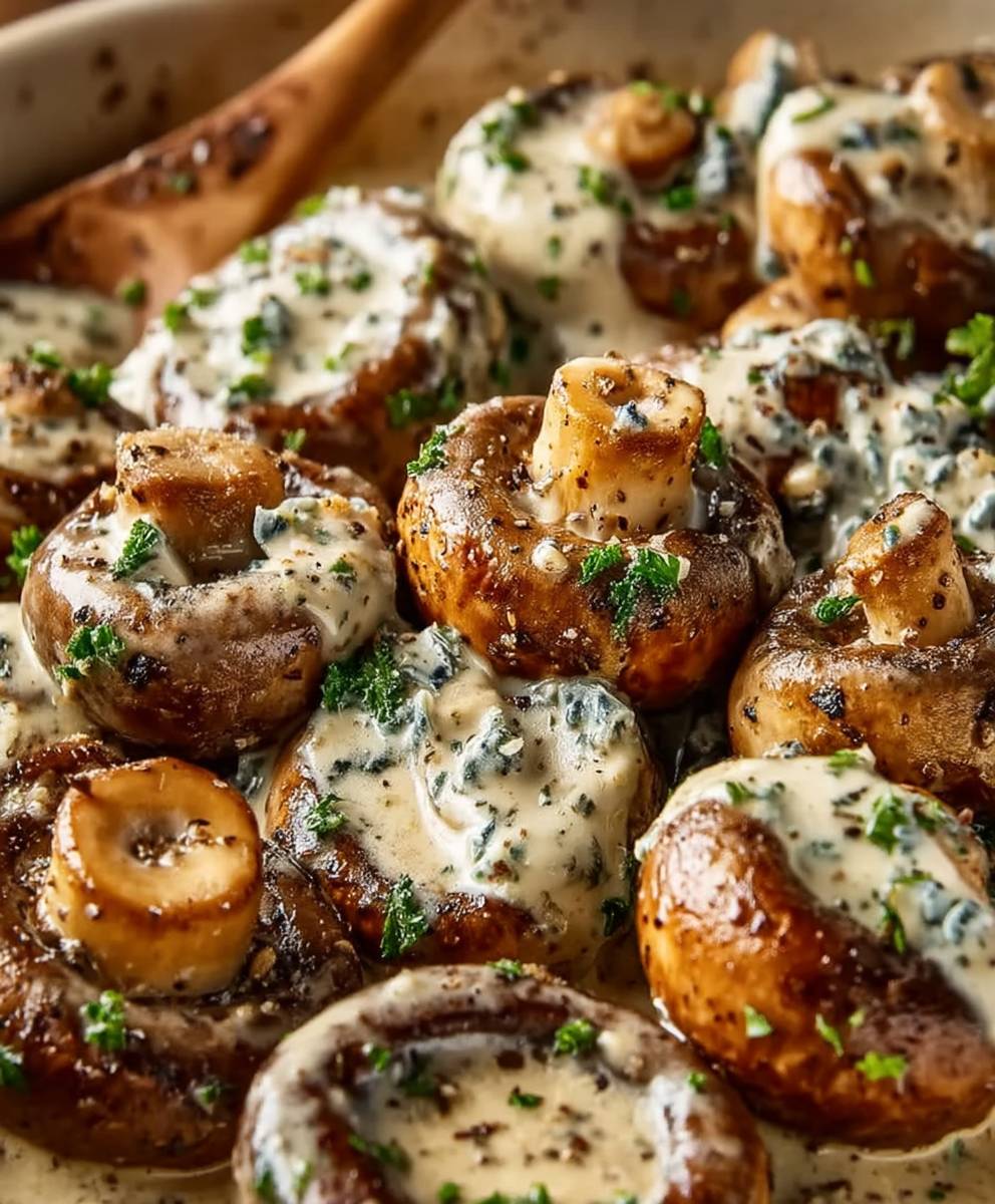 Garlic Parmesan Sautéed Mushrooms
