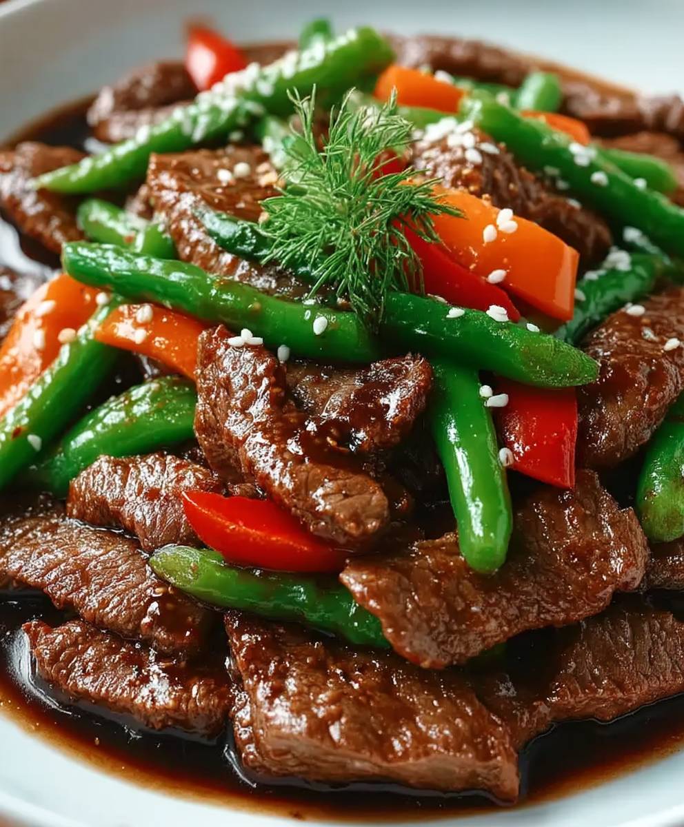 Beef black bean sauce