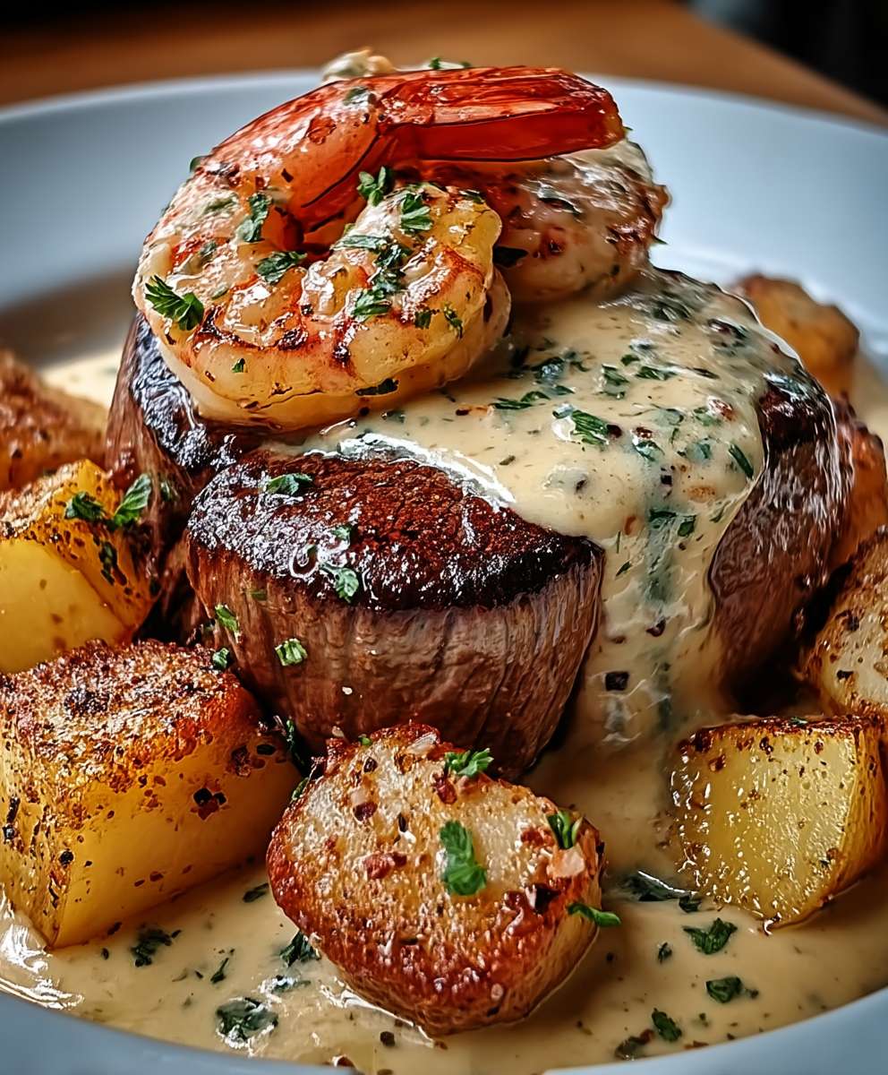 Surf and turf garlic sauce