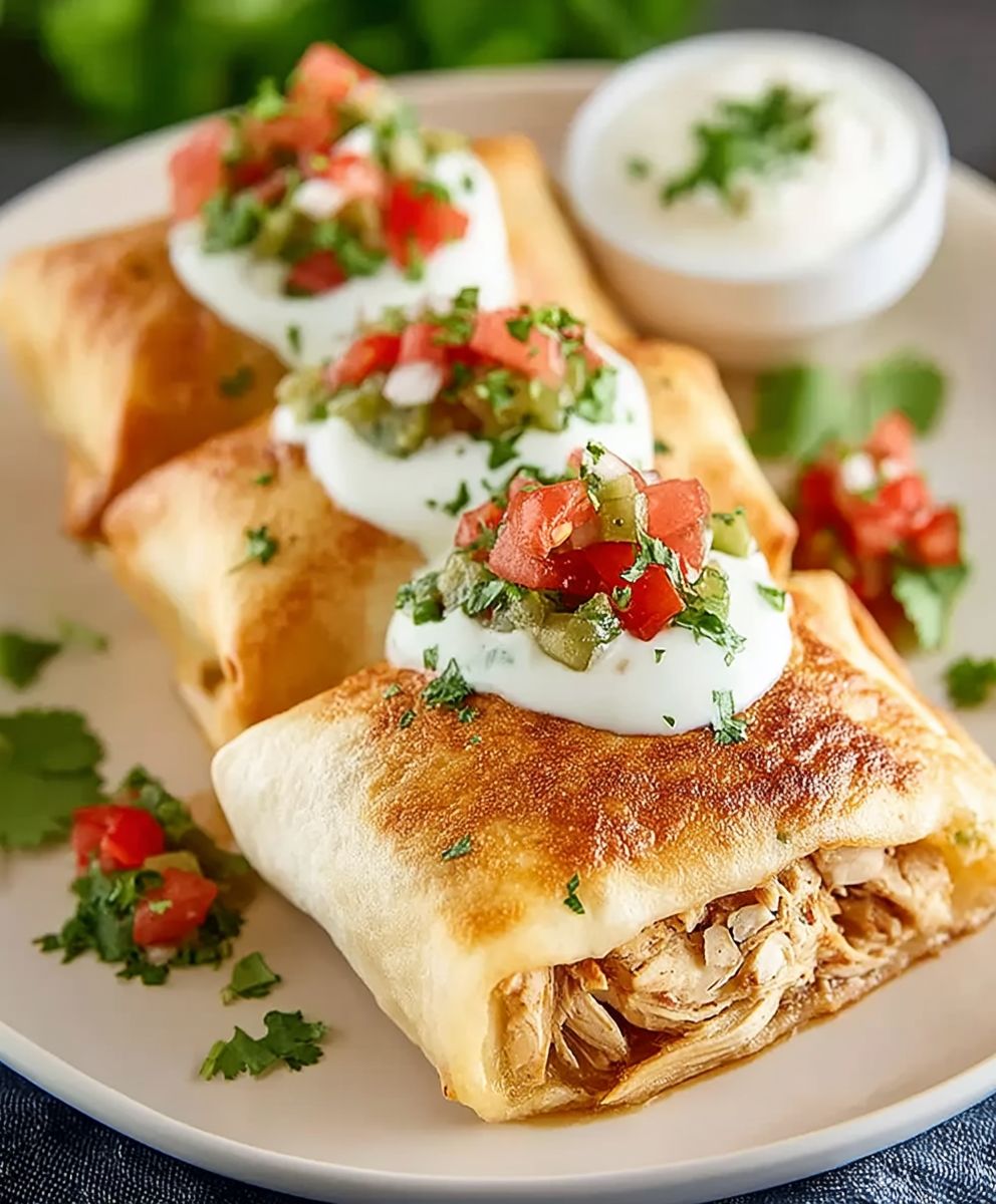 Chicken Chimichangas Baked