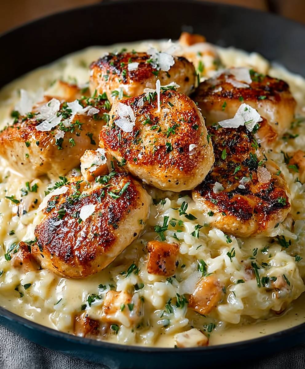 Creamy Parmesan Chicken Rice