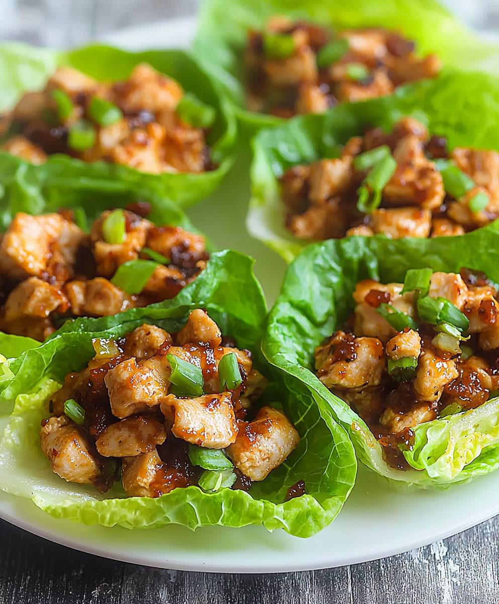 Chicken lettuce wraps