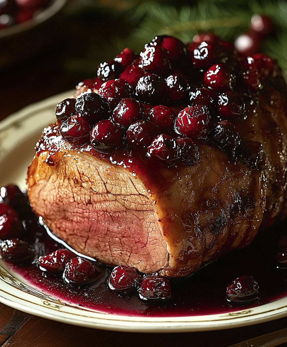 Cranberry Glazed Pork Loin