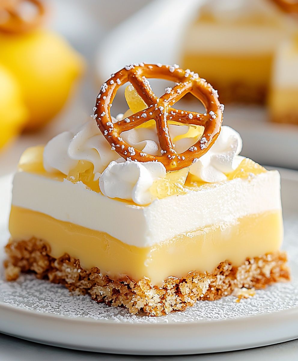 Lemon Pretzel Dessert