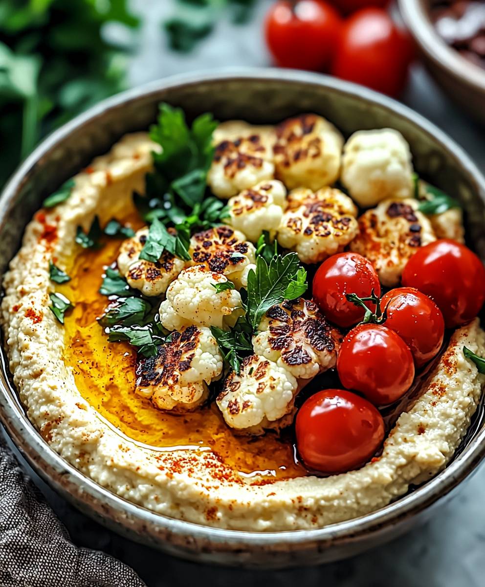 Cauliflower Hummus Bowls