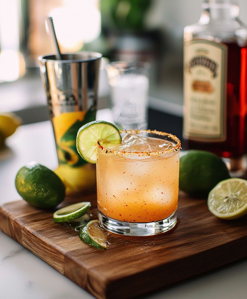 Spicy skinny margarita