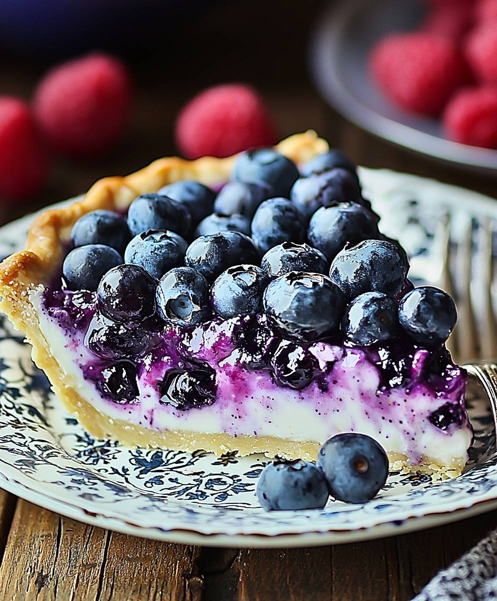 Blueberry Yogurt Pie