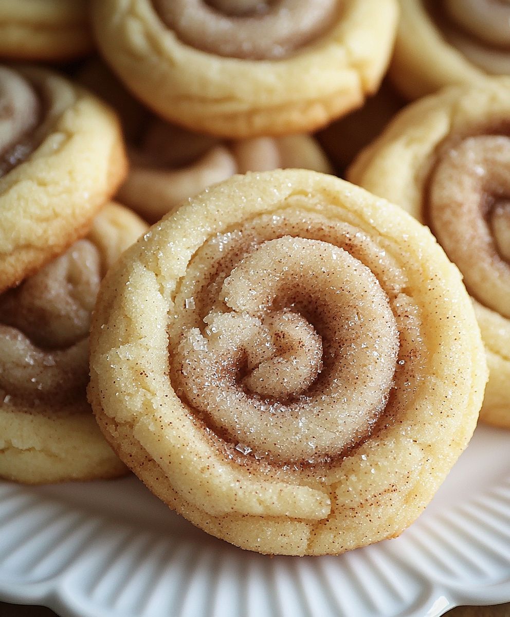 Cinnamon roll sugar cookies