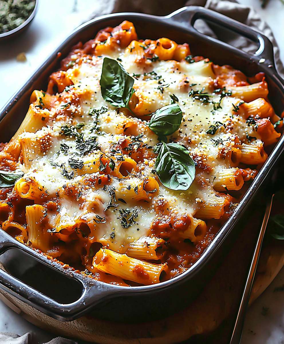 Pumpkin Tomato Pasta Bake