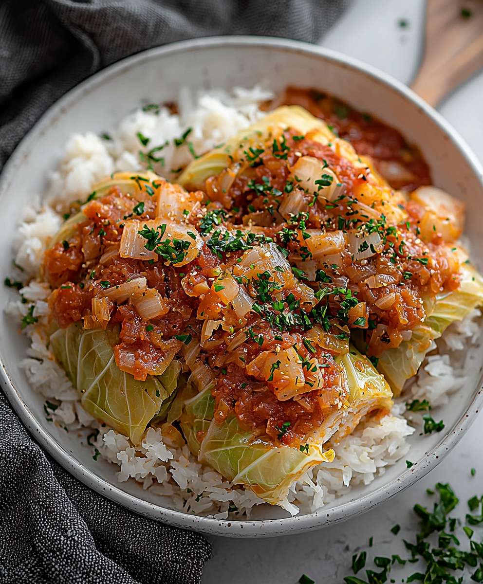 Vegan Unstuffed Cabbage Rolls