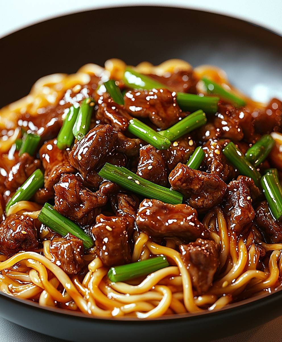 Hoisin beef noodles