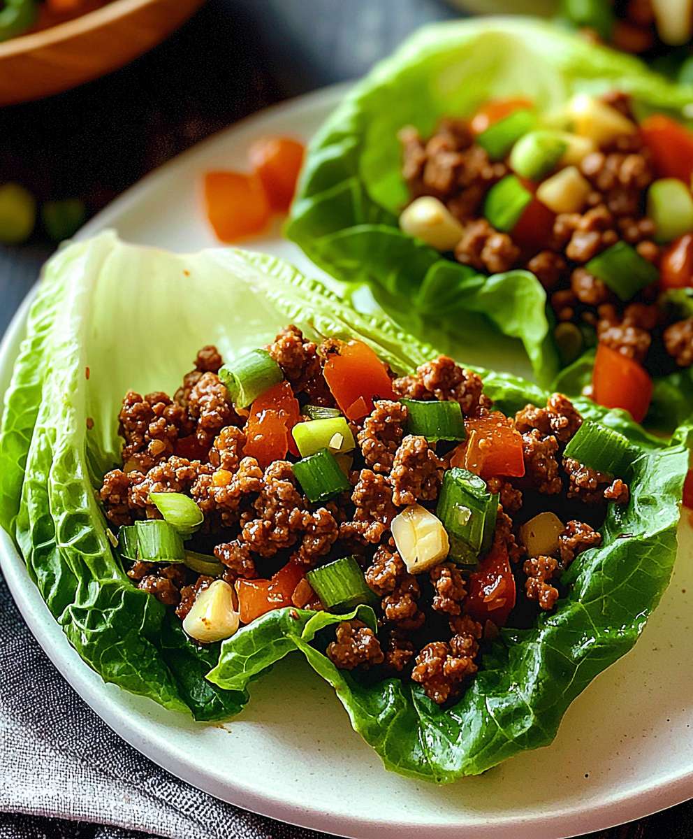 Ground Beef Lettuce Wraps