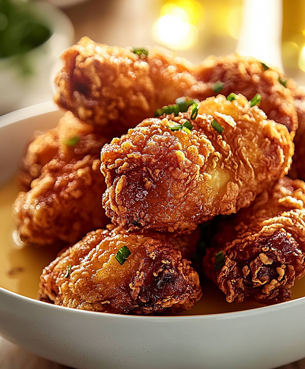 Crispy fried chicken