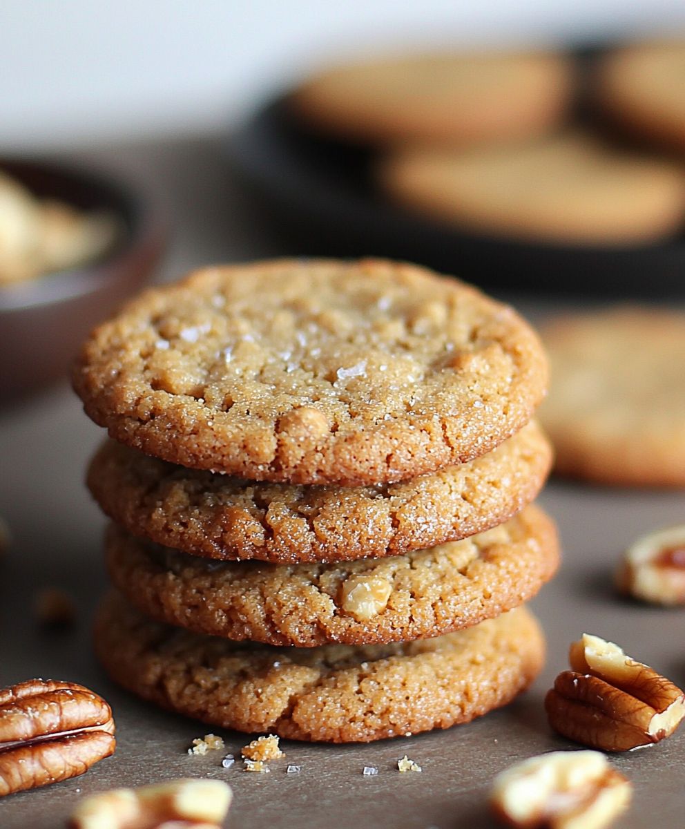 Walnut butter cookies